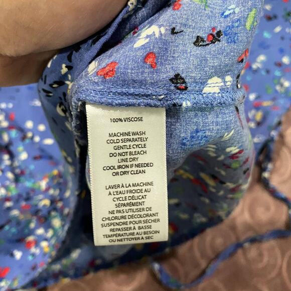 BeachLunchLounge Blue Floral Dress Size XS - Picture 8 of 10